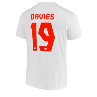 Kanada Alphonso Davies #19 Borta Kläder VM 2022 Kortärmad